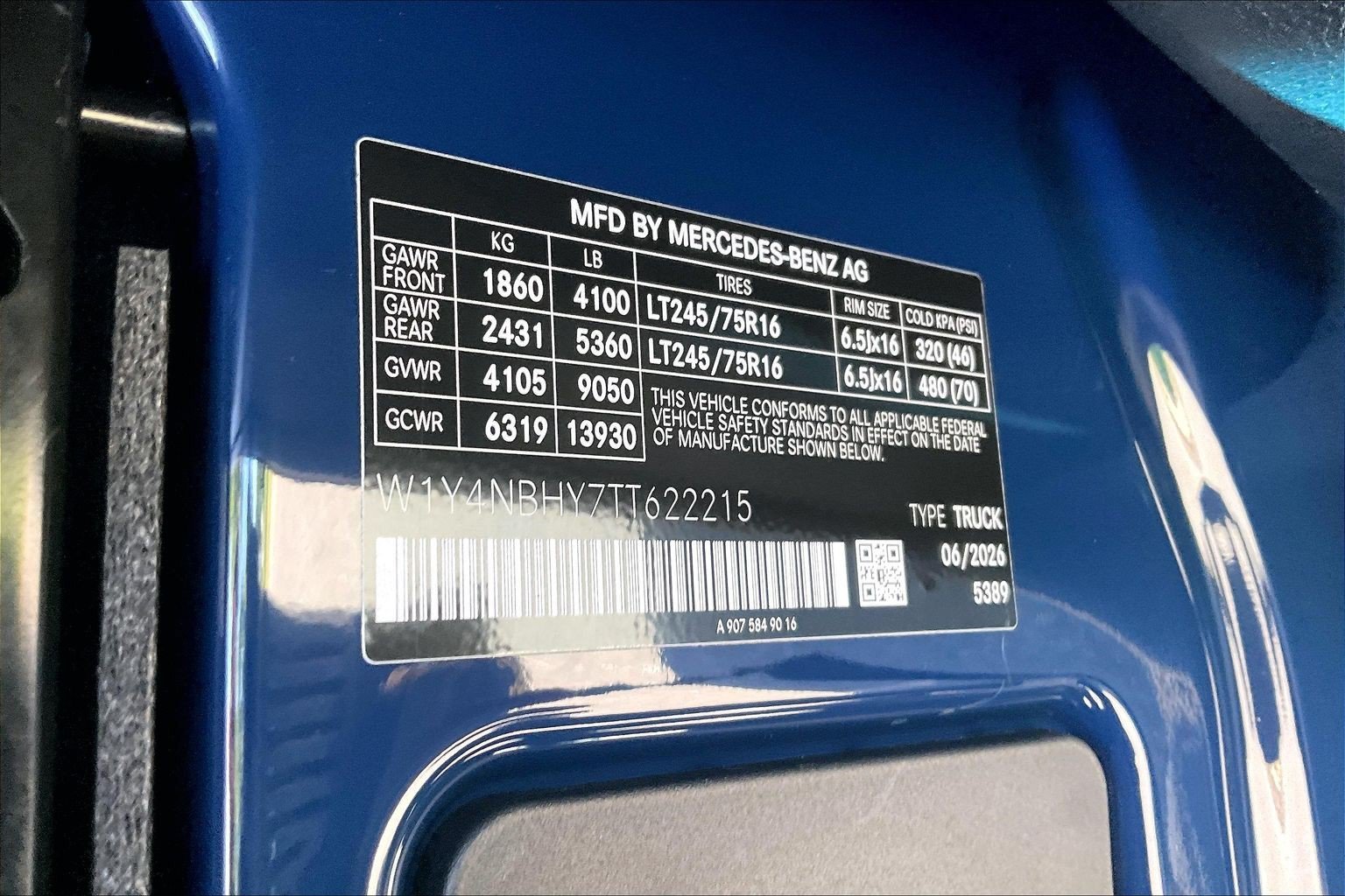 New 2026 Steel Blue Mercedes-Benz Cargo 144 WB image 25