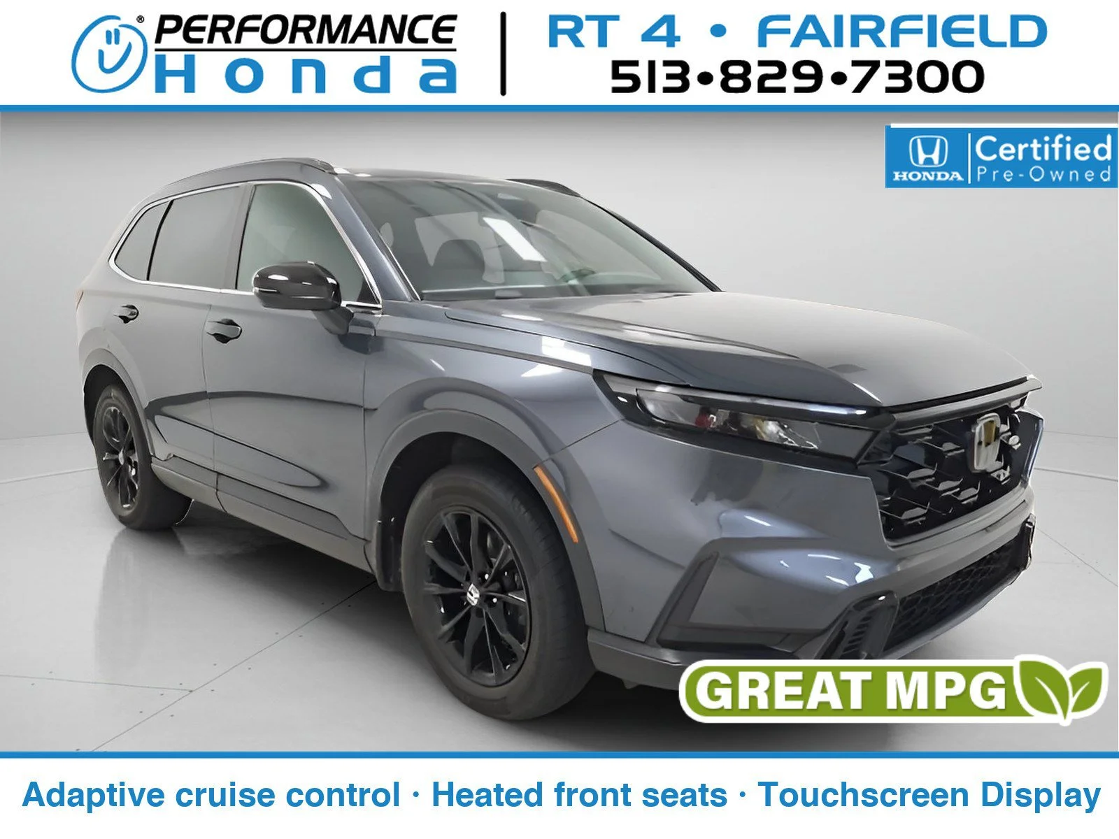 Certified Used 2023 Meteorite Gray Metallic Honda Sport image 1