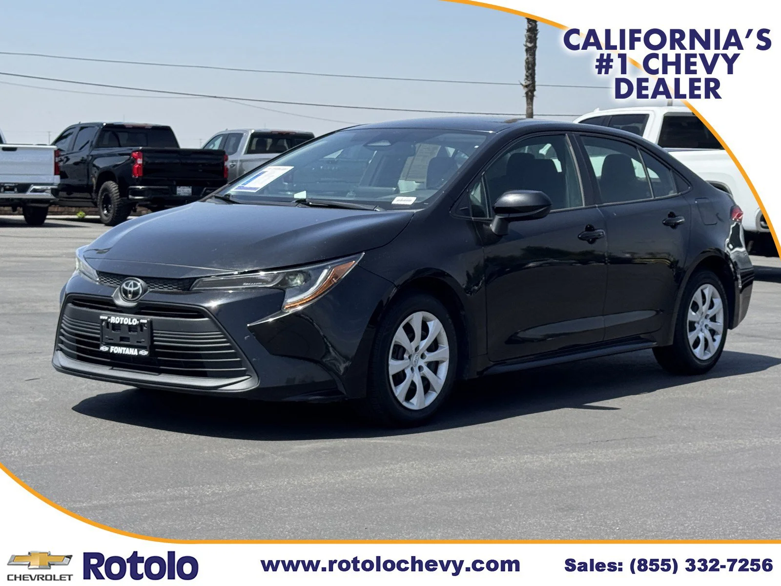 Used 2023 MIDNIGHT BLACK ME Toyota LE image 3