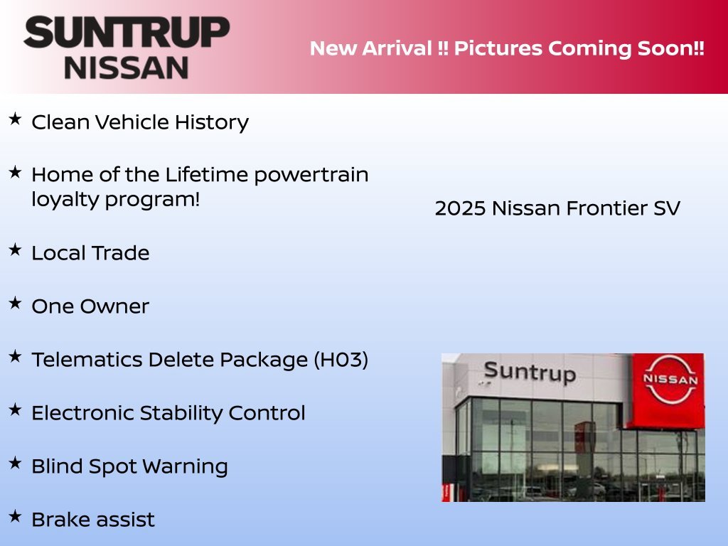 Used 2025 Black Nissan SV image 2