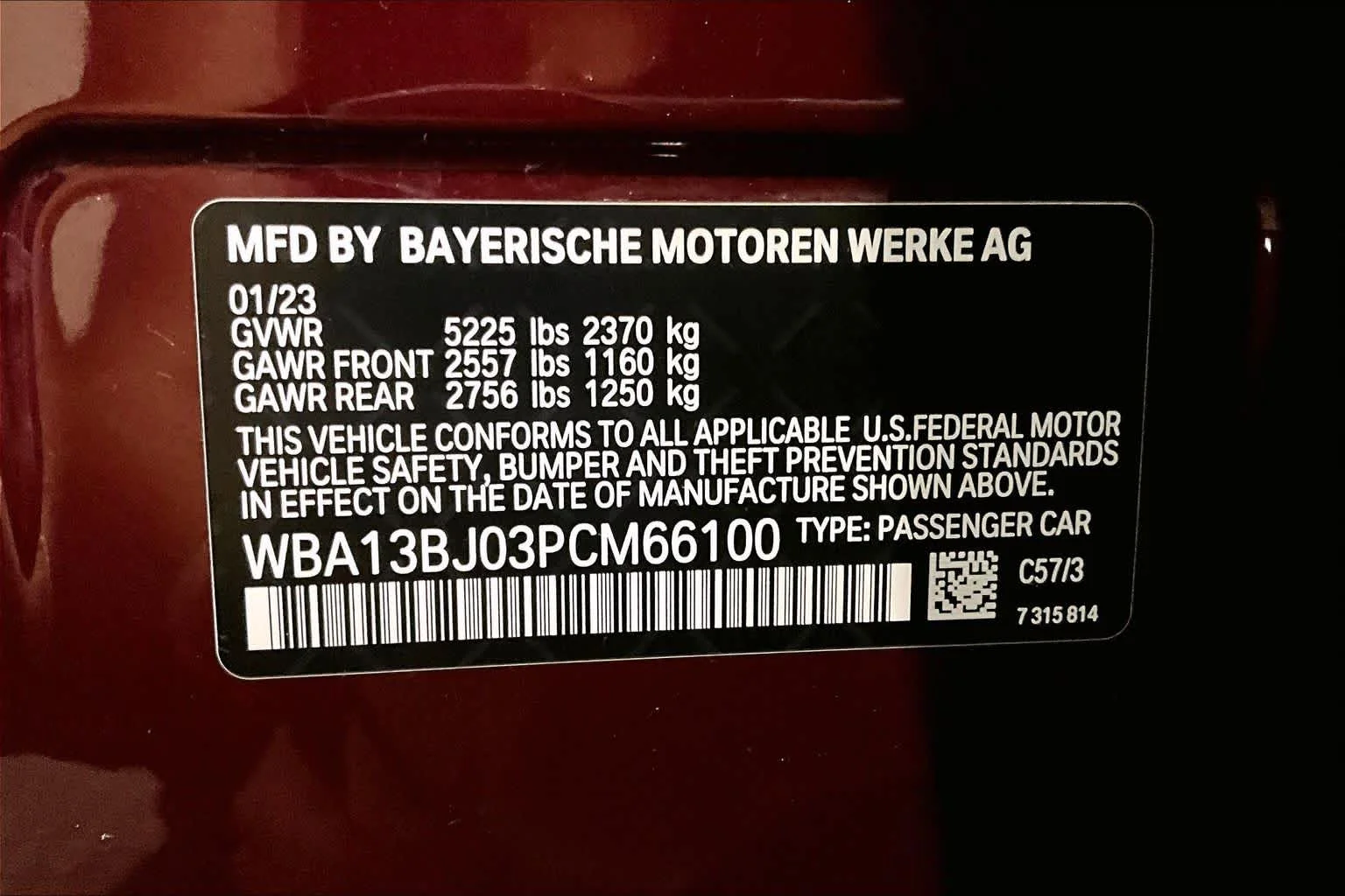 Used 2023 Aventurin Red Metallic BMW 530i xDrive image 33