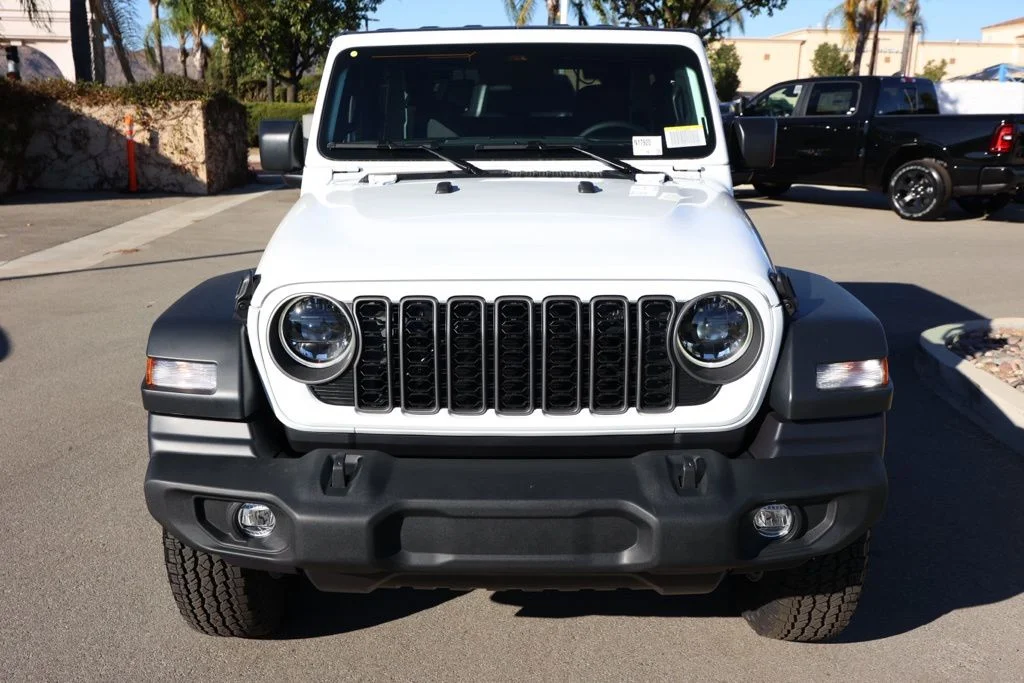 New 2026 Bright White Clear-Coat Exterior Paint Jeep Sport S image 8