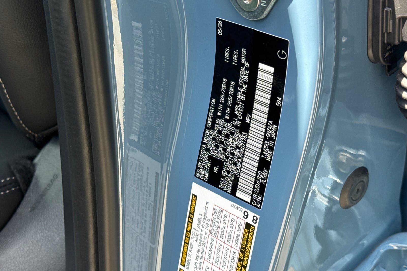 Certified Used 2027 Blue Toyota Base image 37