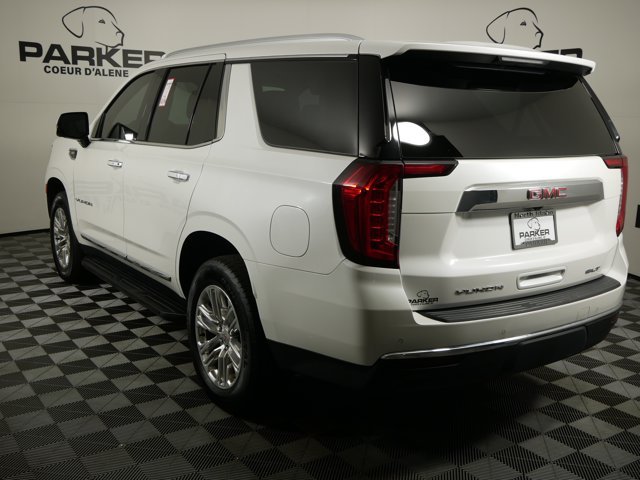 Used 2022 White Frost Tricoat GMC SLT w/ Luxury Pkg & Premium Pkg image 7