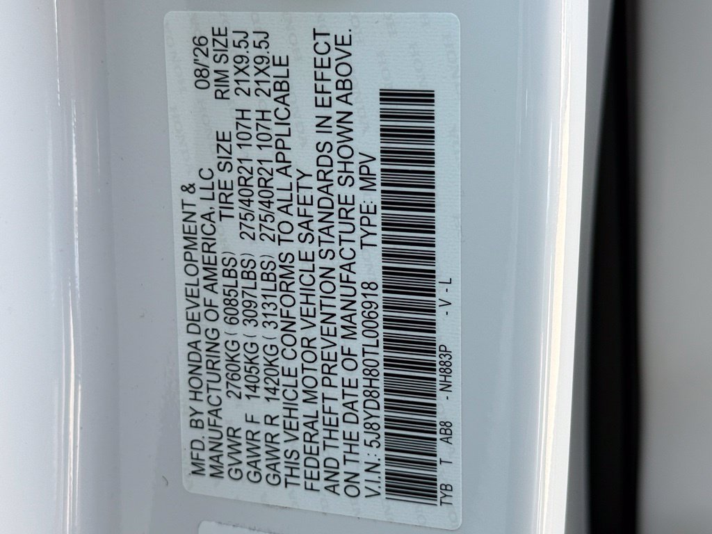 New 2026 Platinum White Pearl Acura Type S w/Advance Package image 28