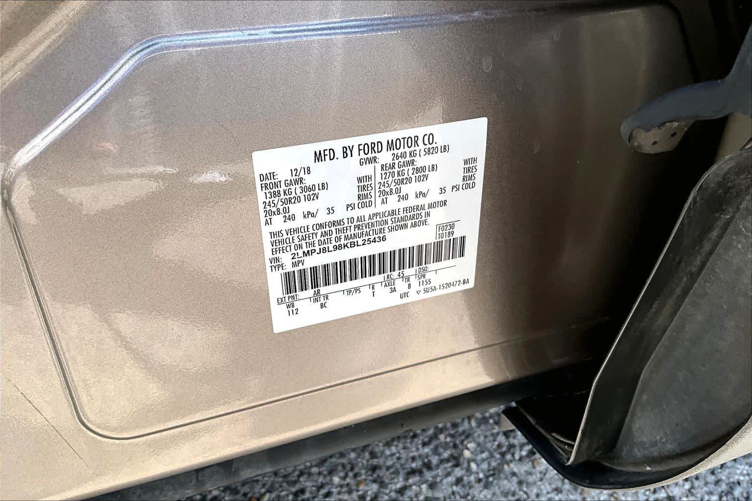 Used 2019 Iced Mocha Lincoln Reserve image 34