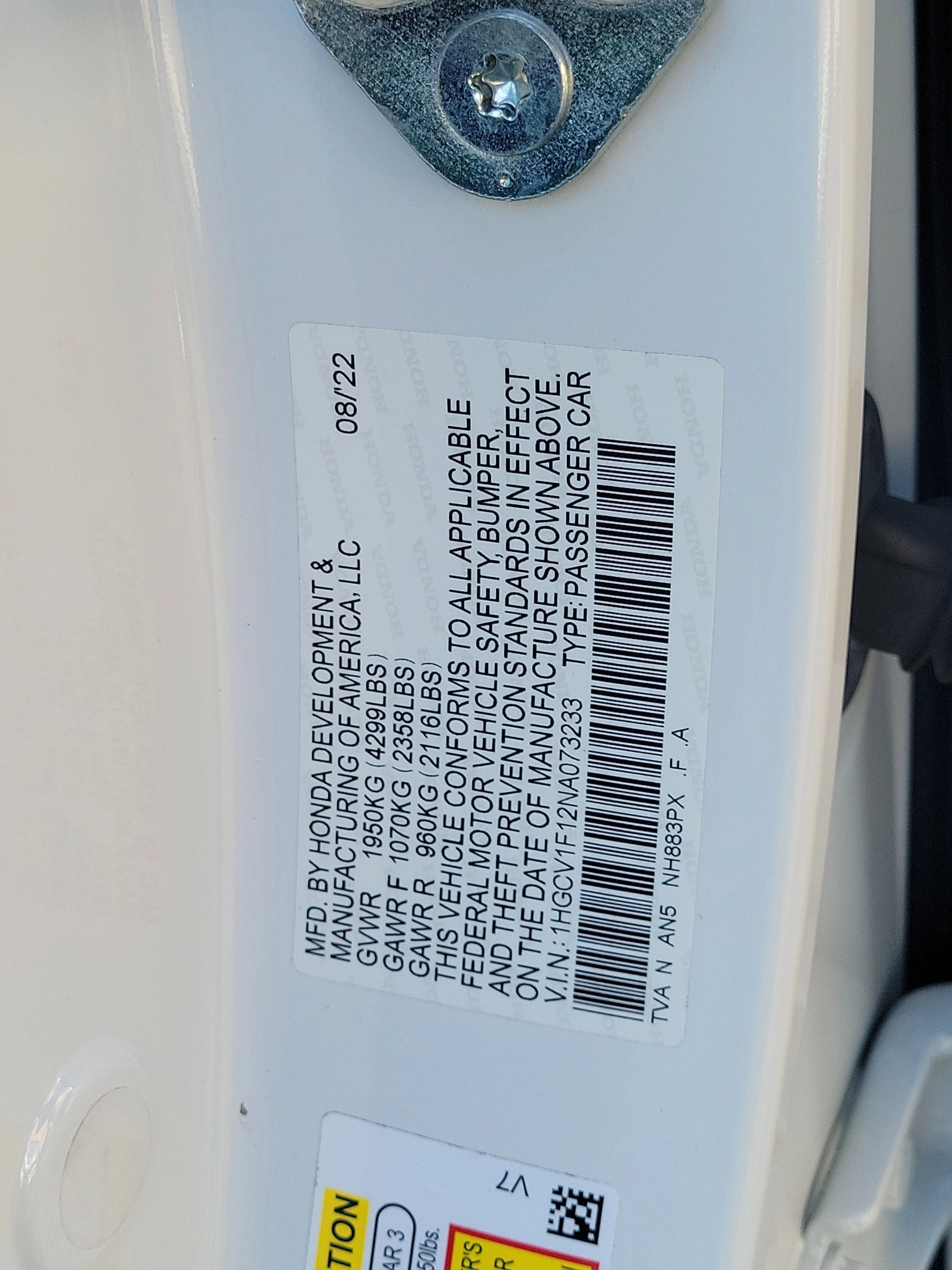Certified Used 2022 Platinum White Pearl Honda LX image 66