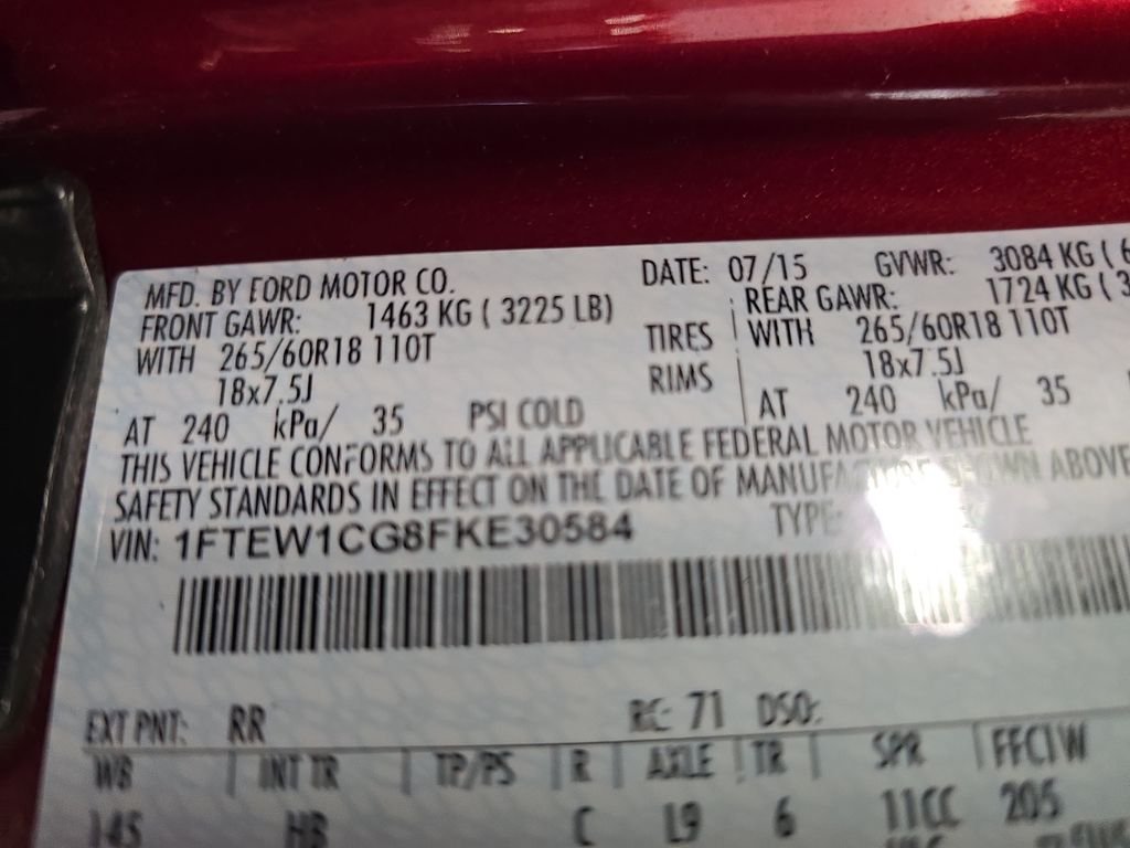 Used 2015 Red Ford Lariat image 39