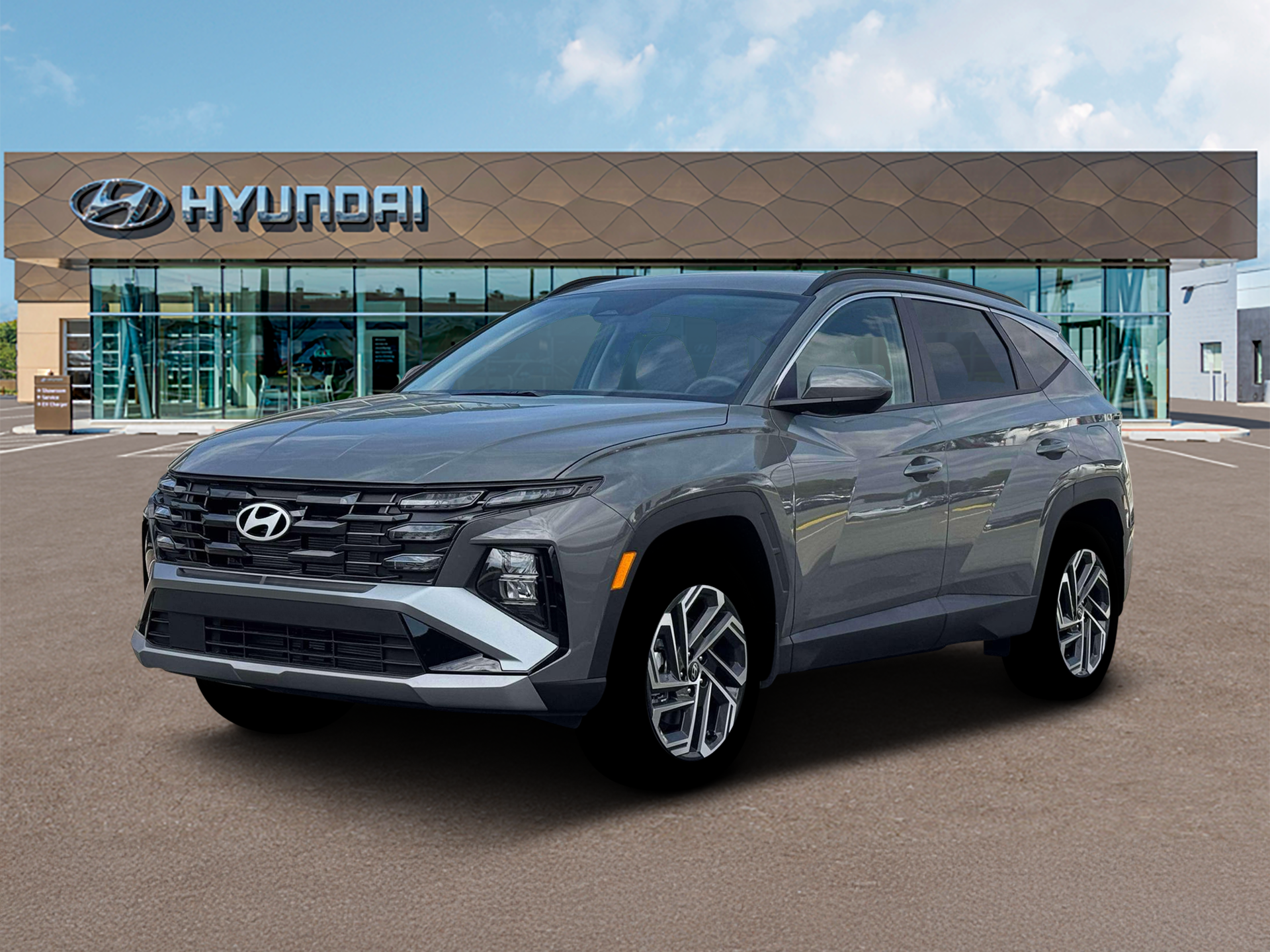 New 2026 Hampton Gray Hyundai SEL Plus AWD image 1