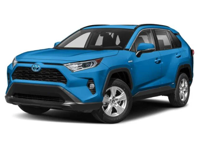 Used 2021 Blue Flame Toyota Hybrid XLE image 1