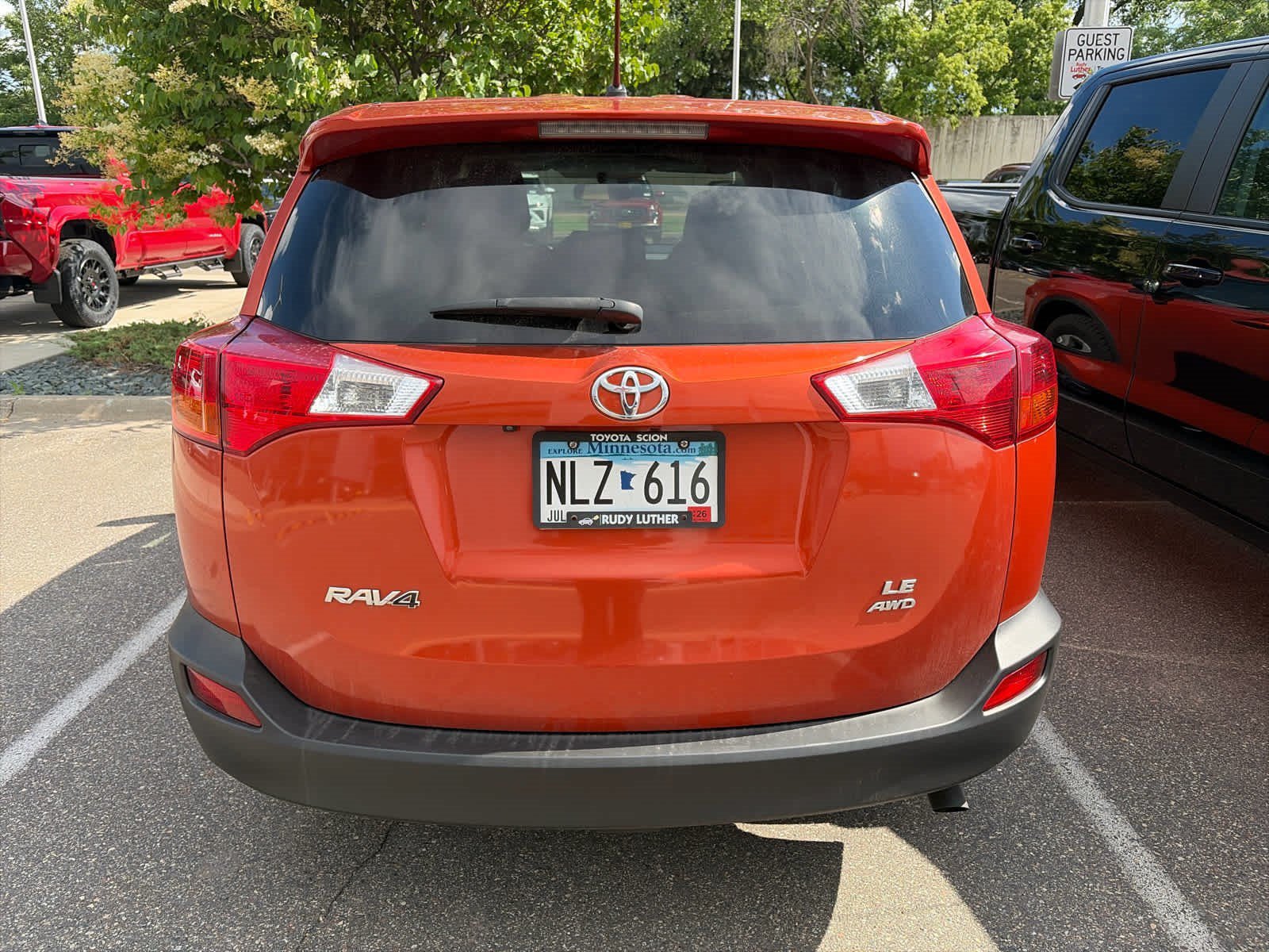Used 2015 Hot Lava Toyota LE image 5