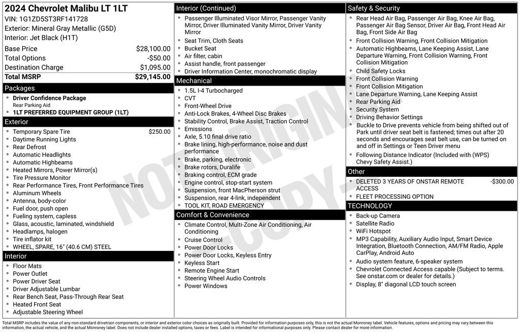 Used 2024 Mineral Gray Metallic Chevrolet LT image 2