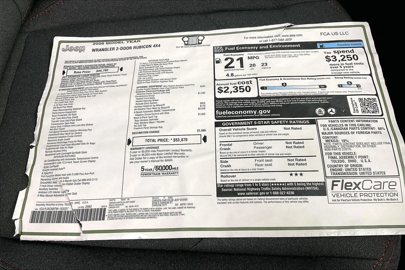2026 Jeep Wrangler 2-Door Rubicon - Photo 21