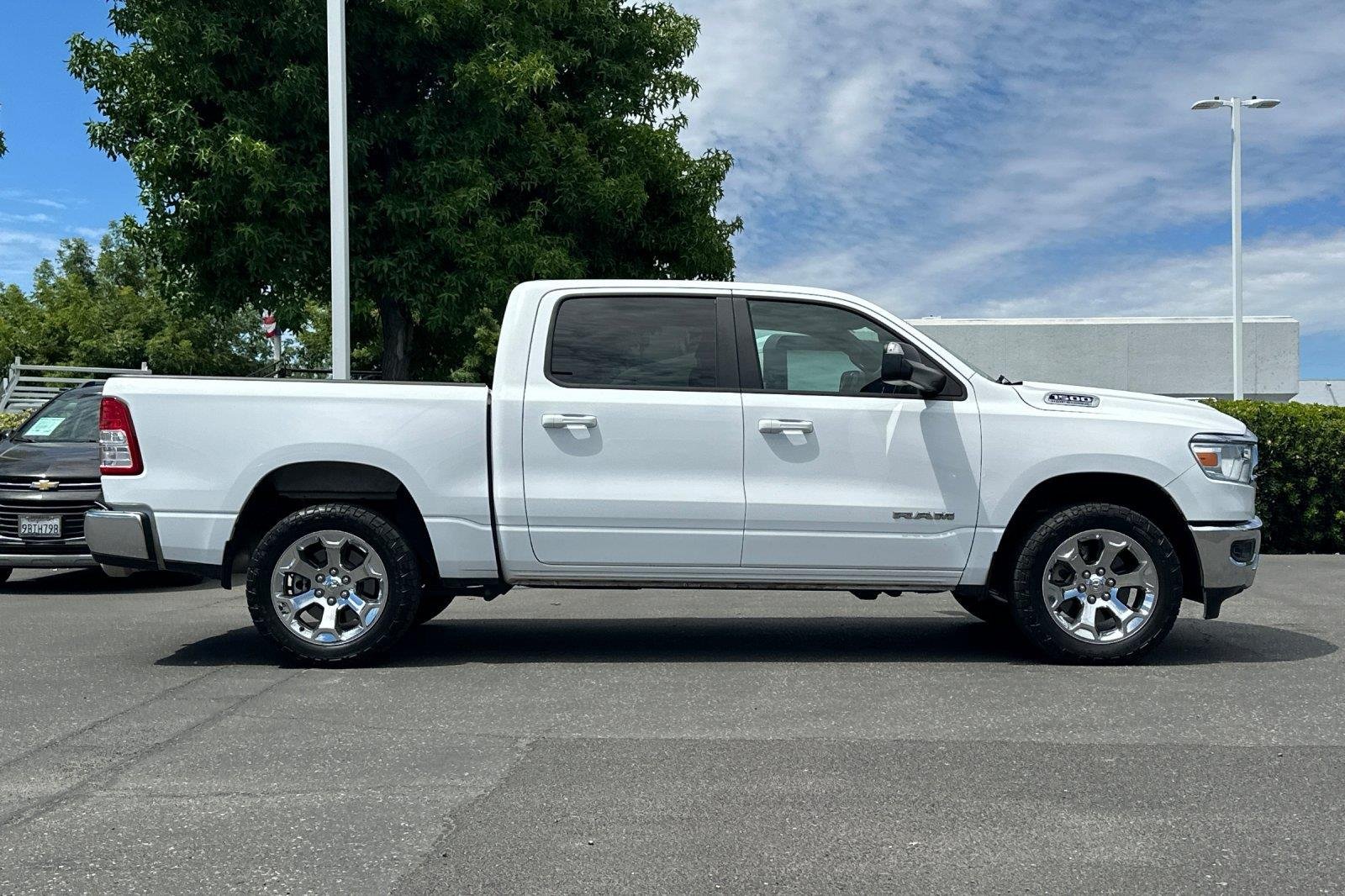 Used 2021 Bright White Clearcoat Ram Big Horn image 3