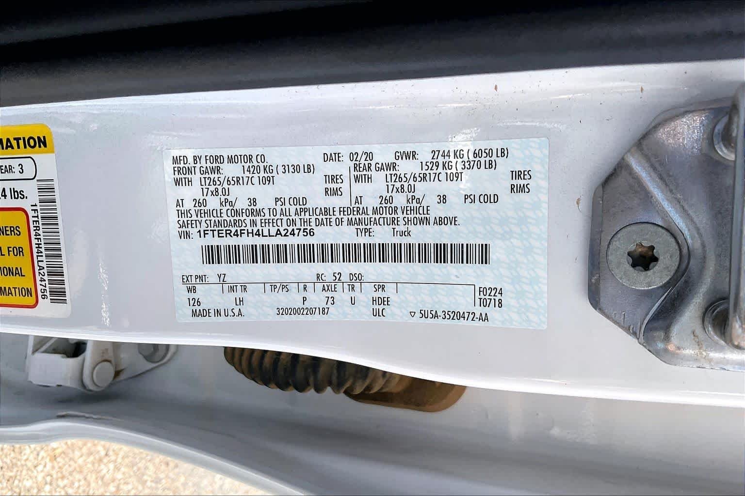 Used 2020 Oxford White Ford XLT image 33