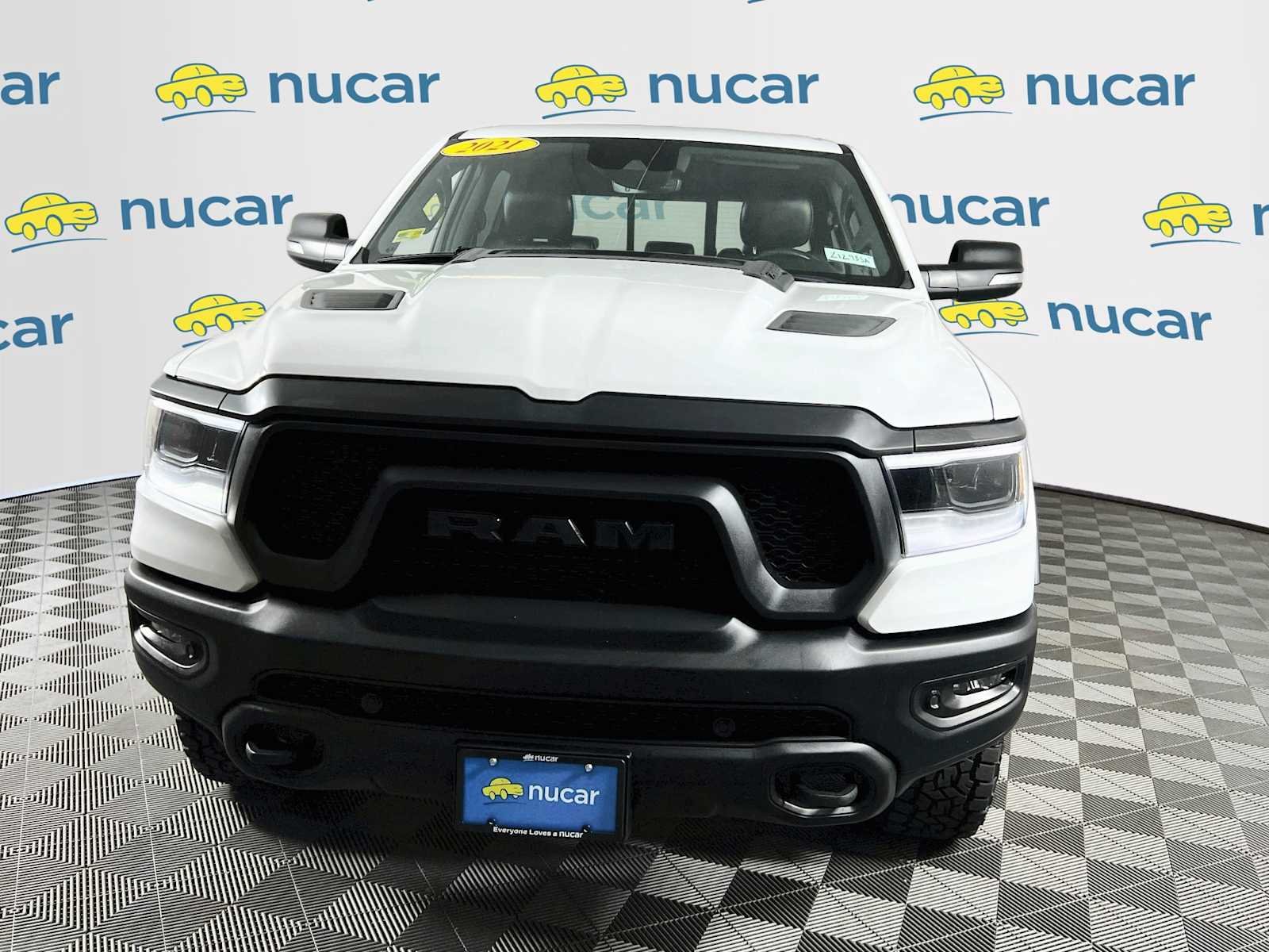 Used 2021 Bright White Clearcoat Ram Rebel image 2