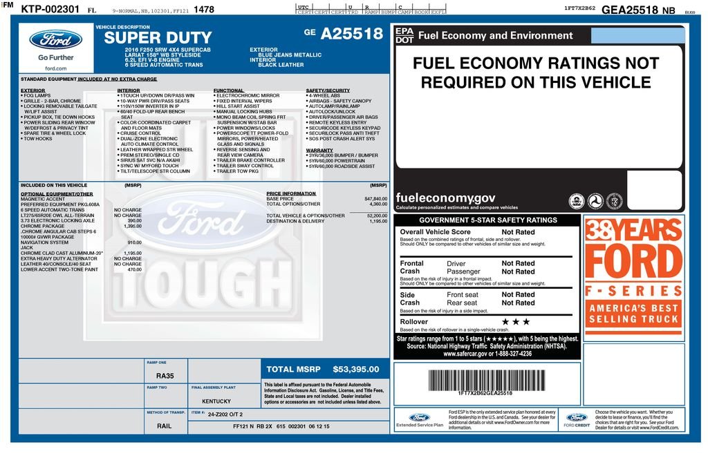 2016 Ford F-250 Super Duty Lariat