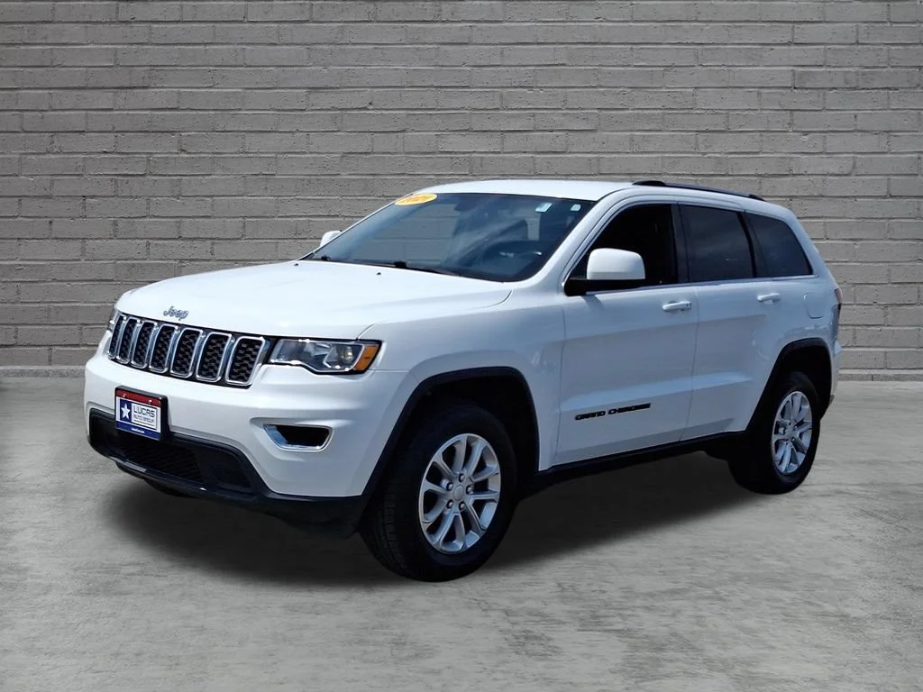 Used 2021 Bright White Clearcoat Jeep Laredo E image 6