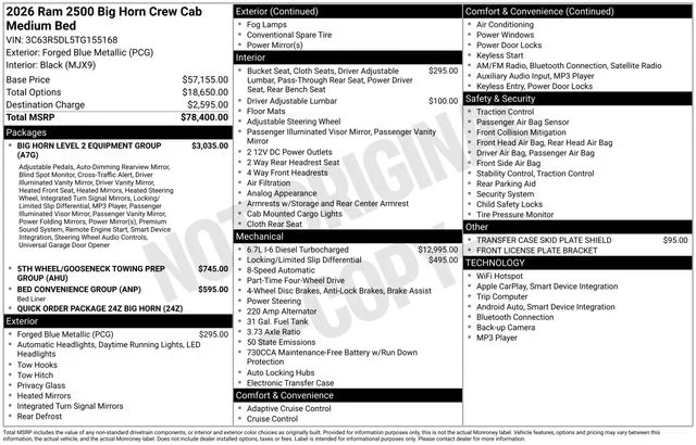 2026 RAM 2500 Big Horn - Photo 33