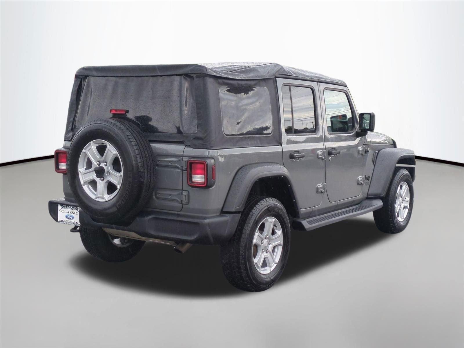 Used 2021 Granite Crystal Metallic Clearcoat Jeep Unlimited Sport S image 5