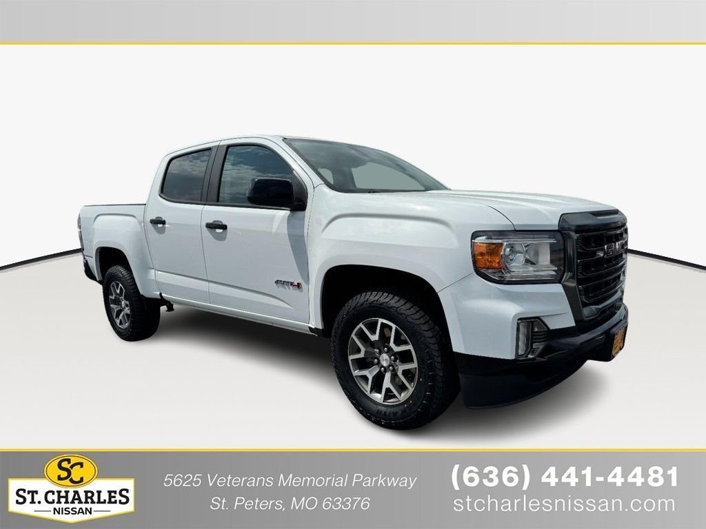 Used 2021 White GMC AT4 w/Cloth image 1