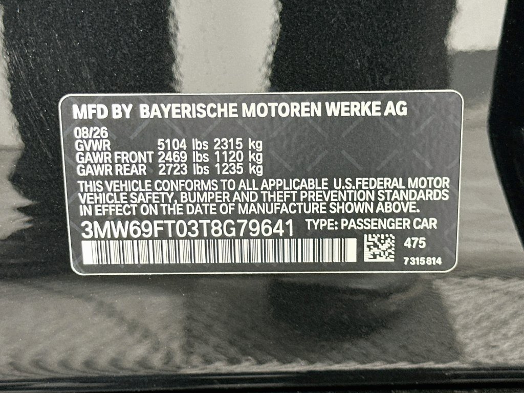 New 2026 Black Sapphire Metallic BMW M340i xDrive image 24