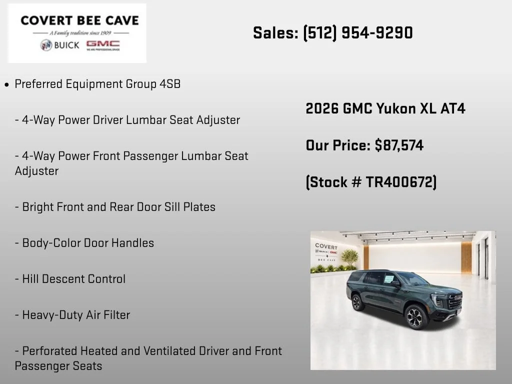 2026 GMC Yukon XL AT4 - Photo 7