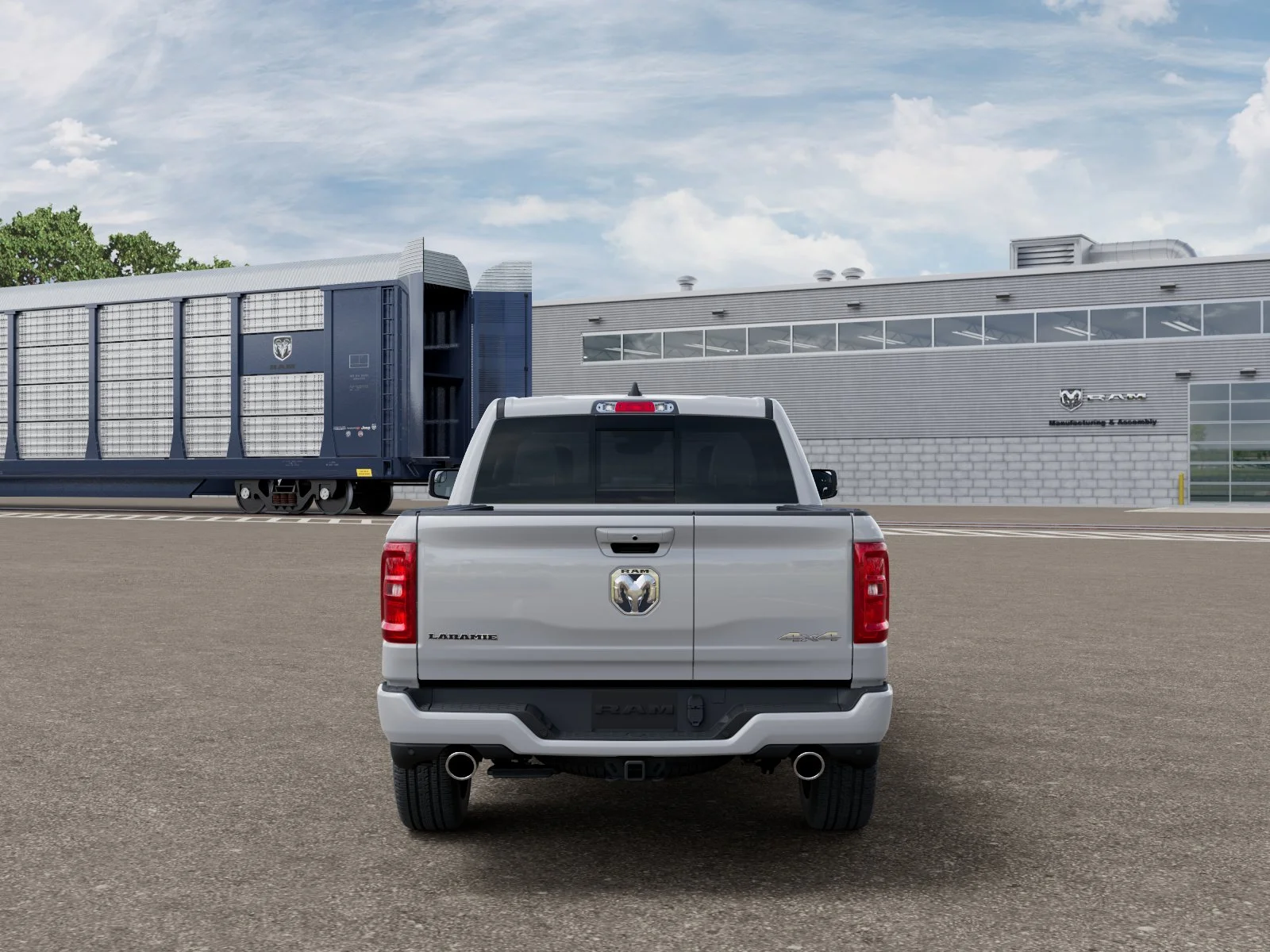 New 2026 Bright White Clear-Coat Exterior Paint RAM LARAMIE image 7