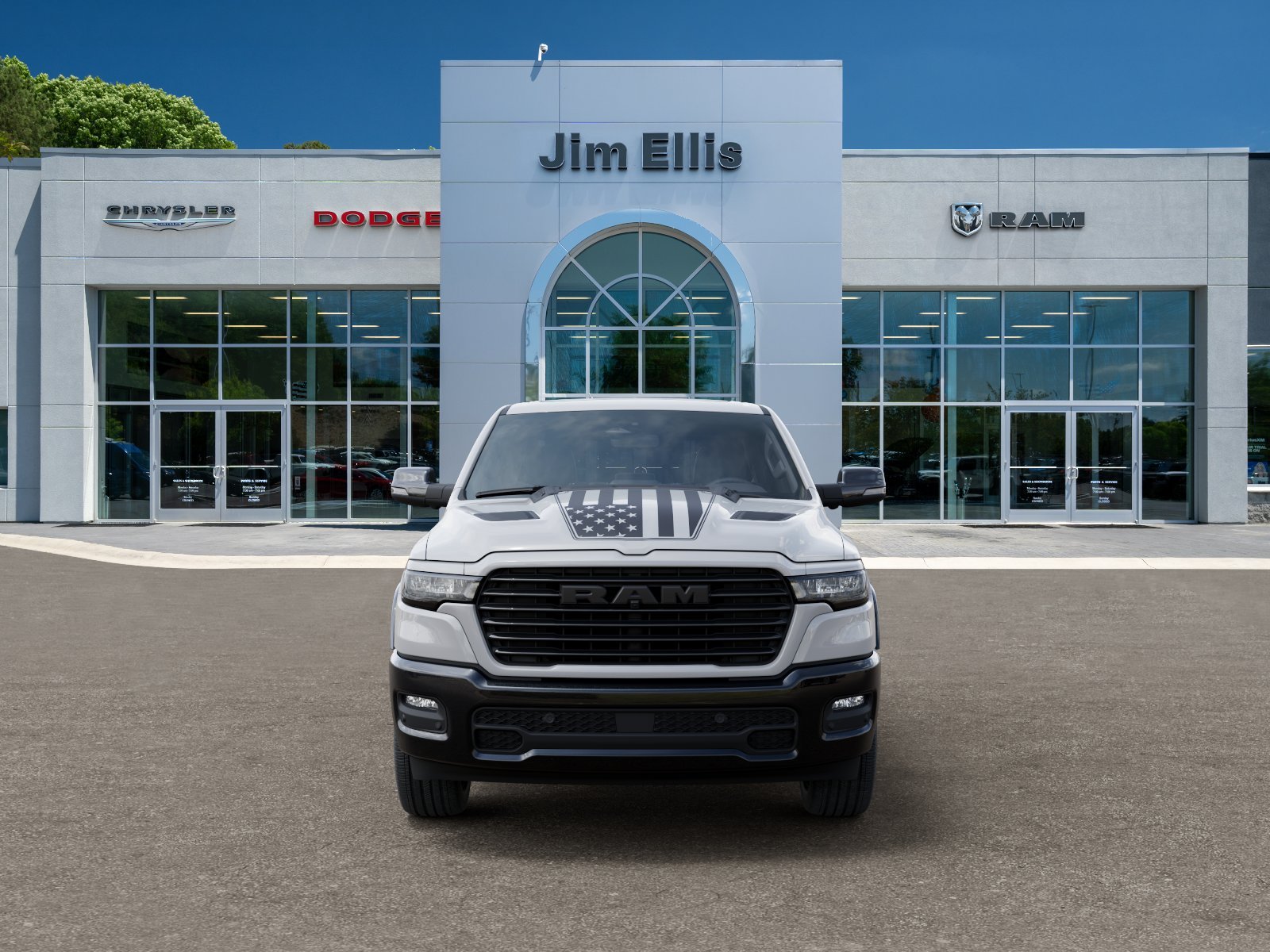 New 2026 Bright White Clear-Coat Exterior Paint RAM Laramie image 32
