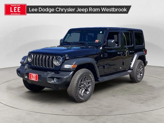 New 2026 Black Clearcoat Jeep 4-Door Sport S 4x4 image 1
