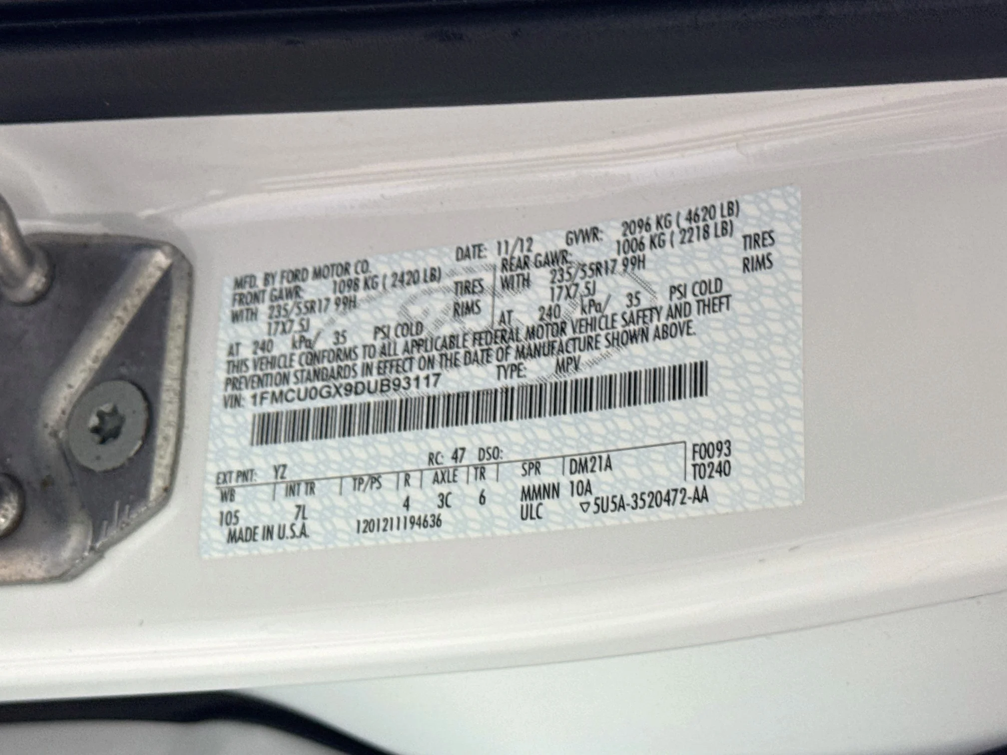 Used 2013 Oxford White Ford SE image 30