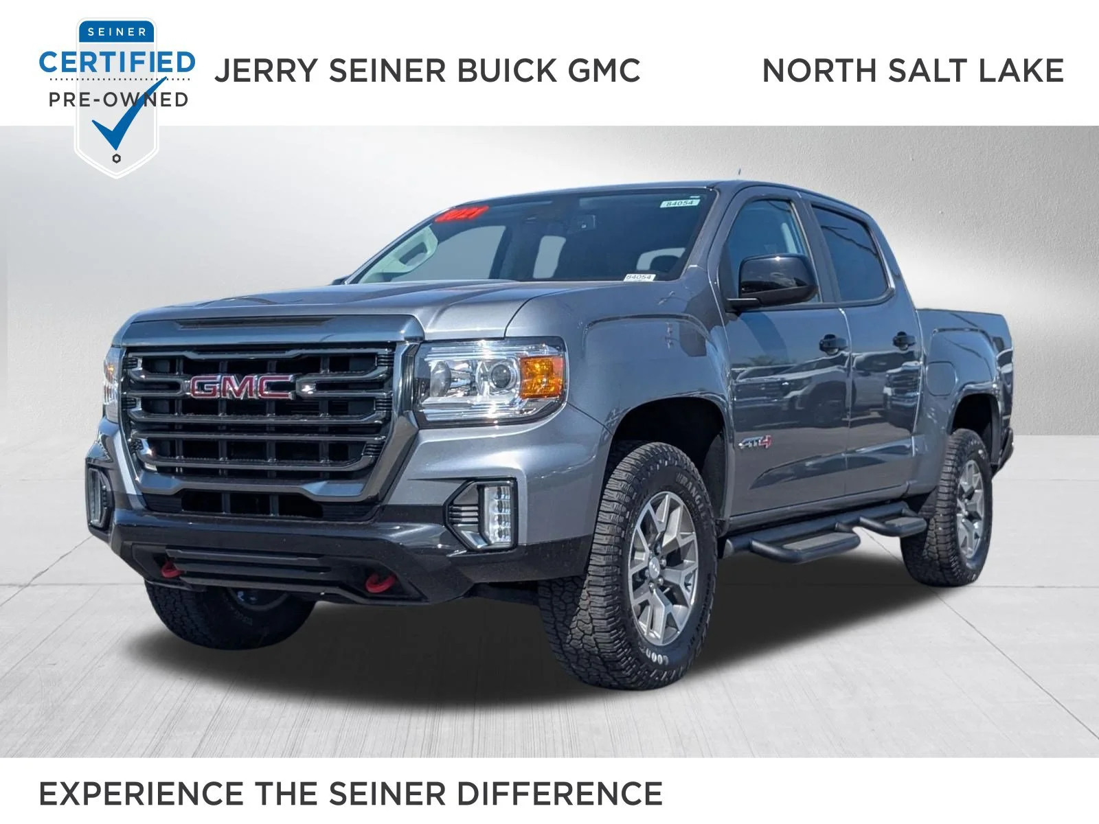 Used 2021 Satin Steel Metallic GMC 4WD AT4 w/Leather image 1
