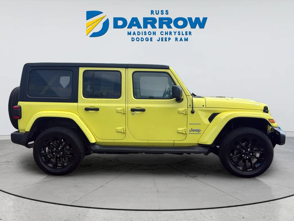 Certified Used 2023 Yellow Jeep Sahara 4xe image 6