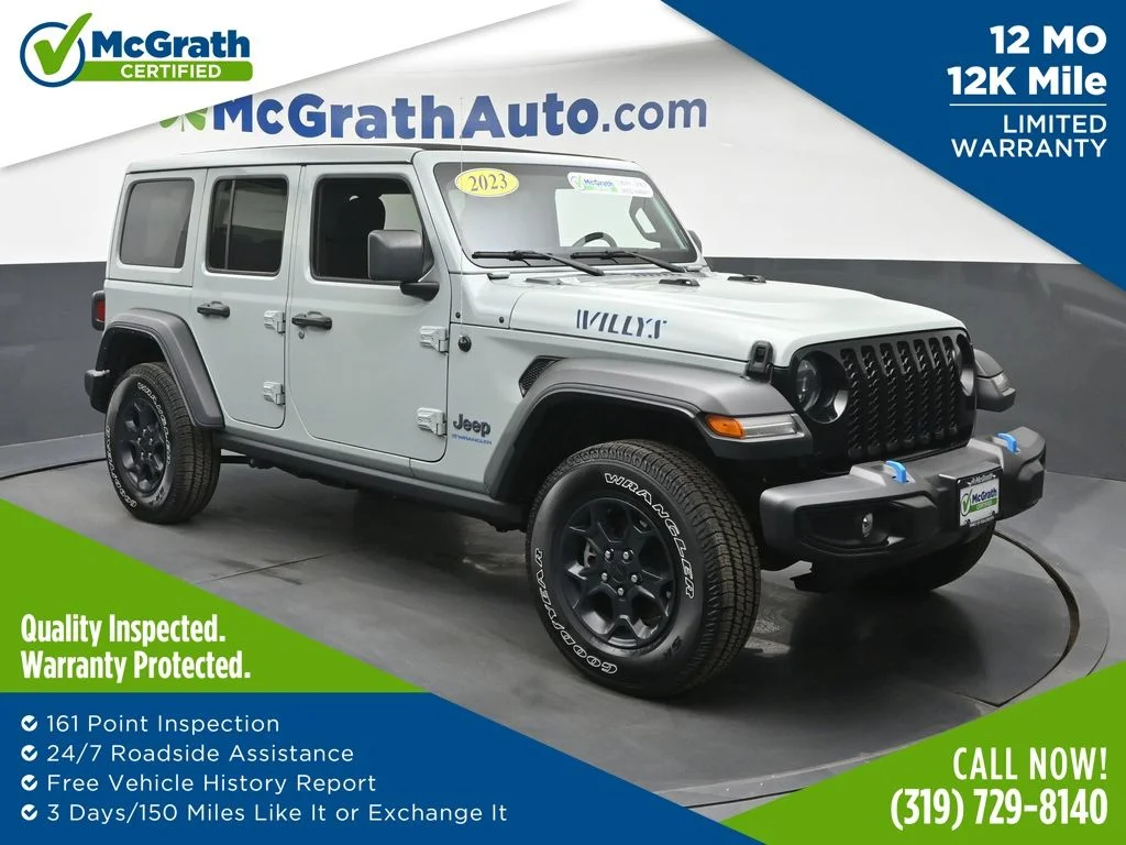 Used 2023 Gray Jeep Willys 4xe image 1