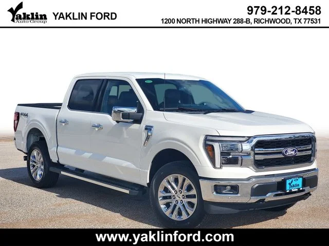 New 2026 Star White Metallic Tri-Coat Ford Lariat® image 1
