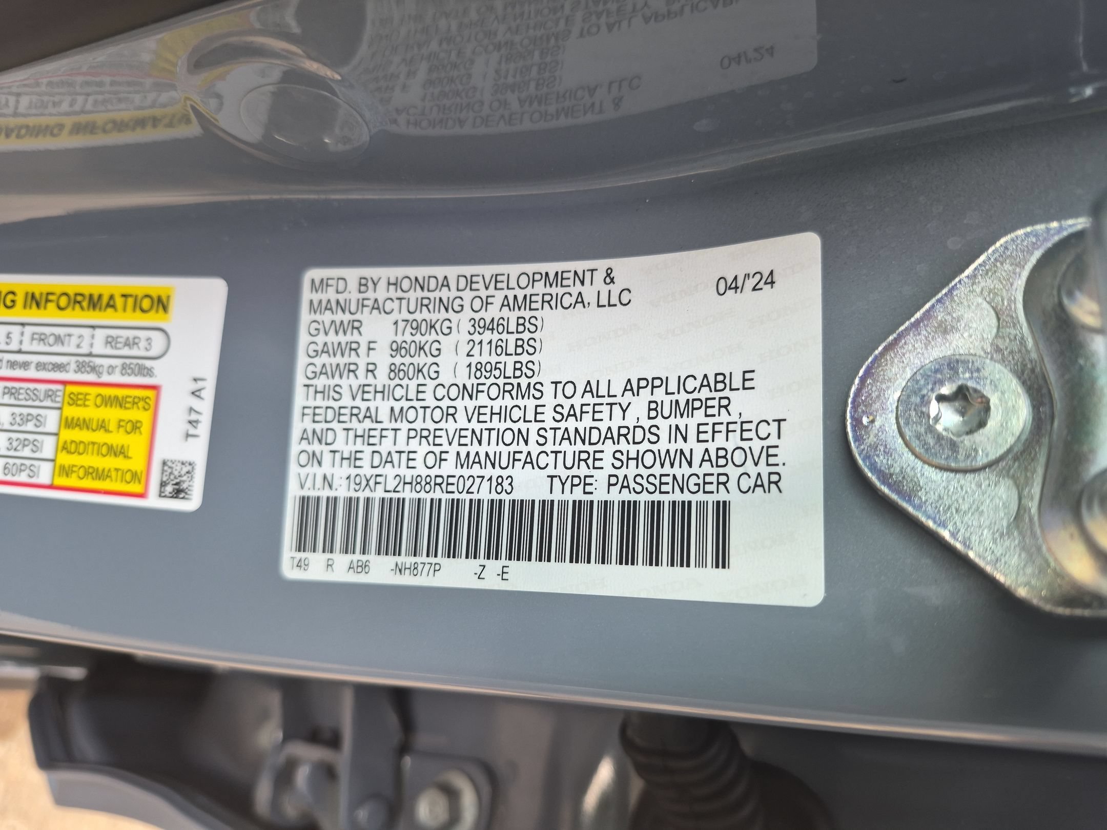 Certified Used 2024 Gray Honda Sport image 32