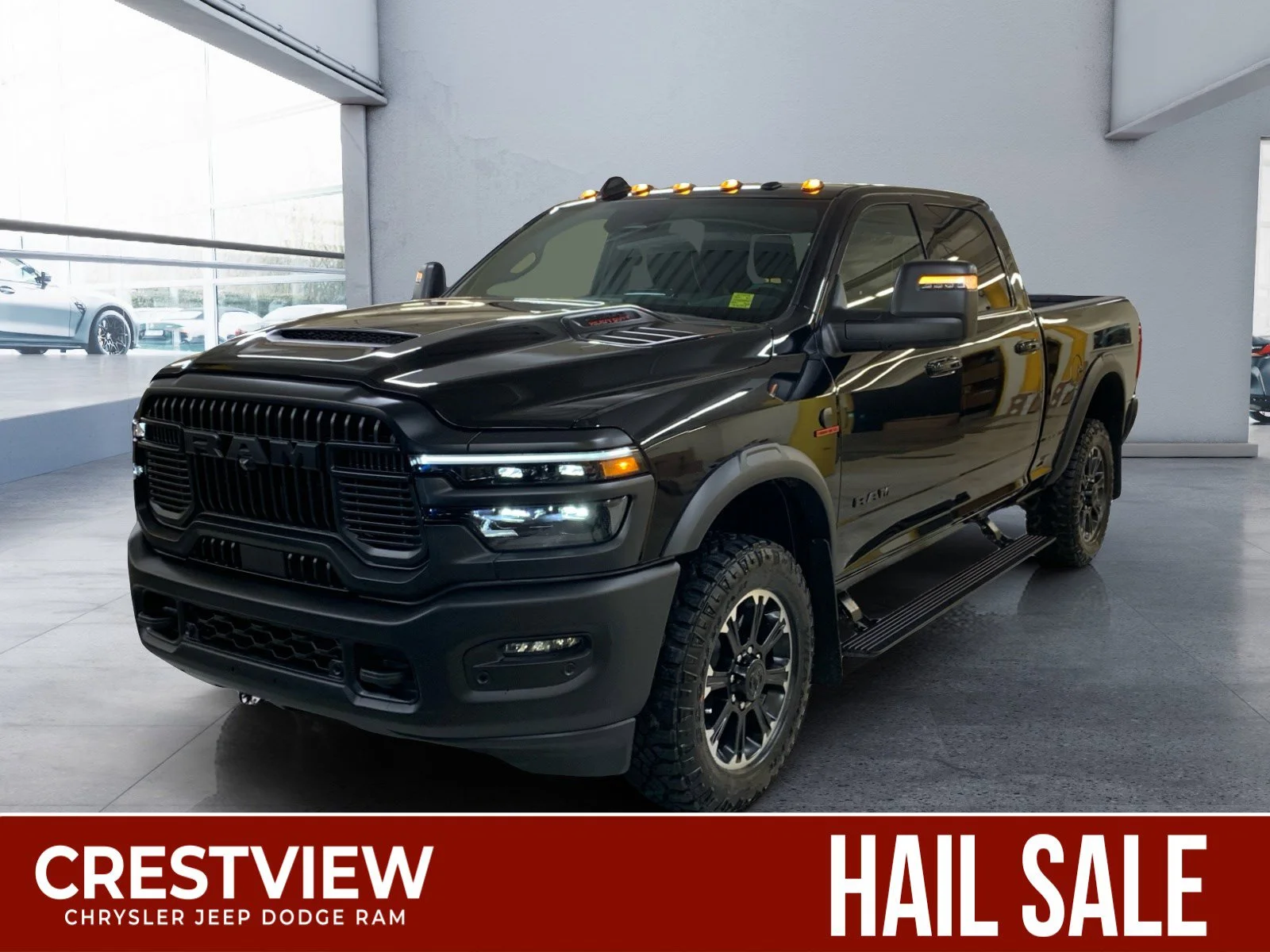 New 2026 Diamond Black Crystal Pearl Ram Rebel image 1