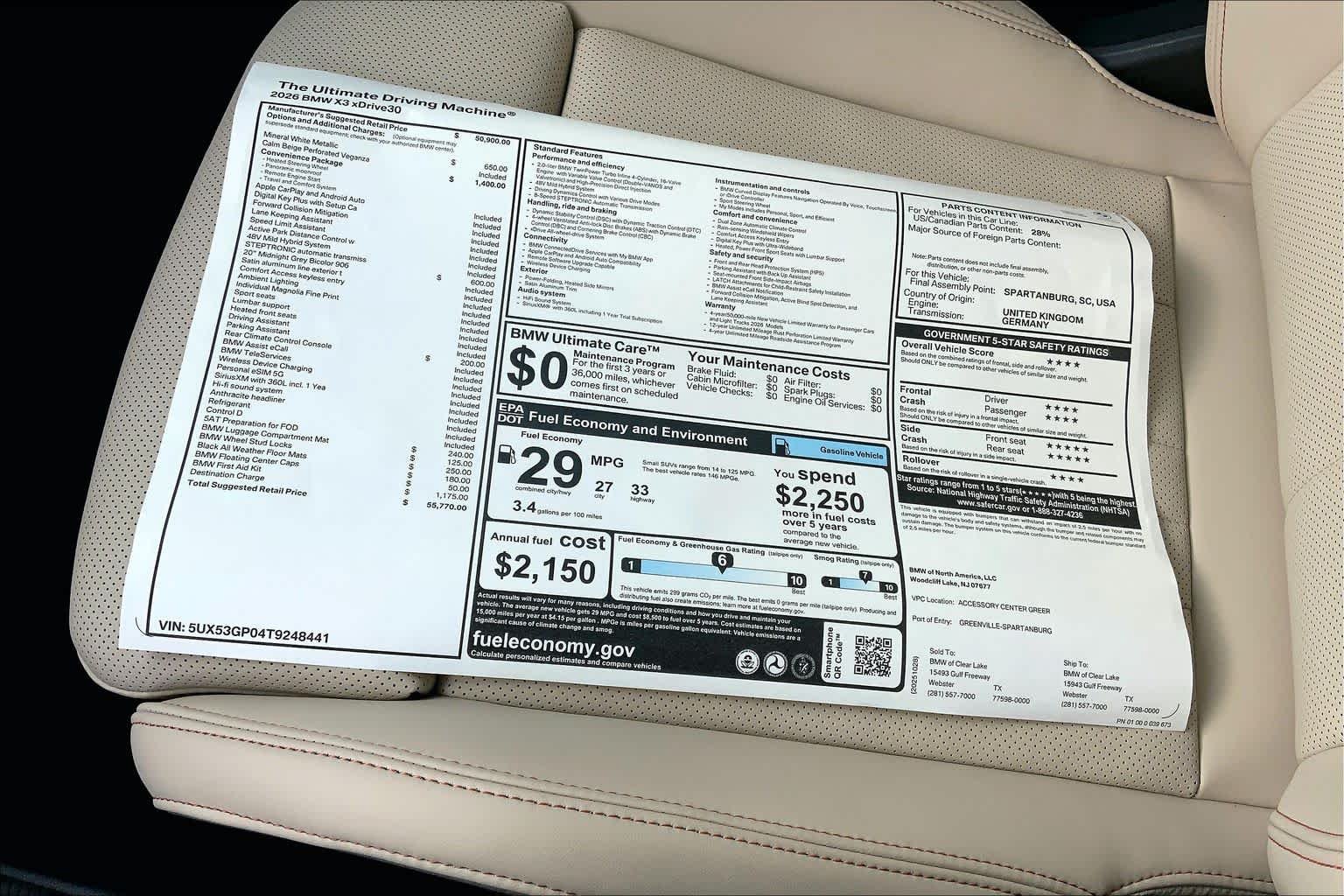 Used 2026 Mineral White Metallic BMW 30 xDrive image 19