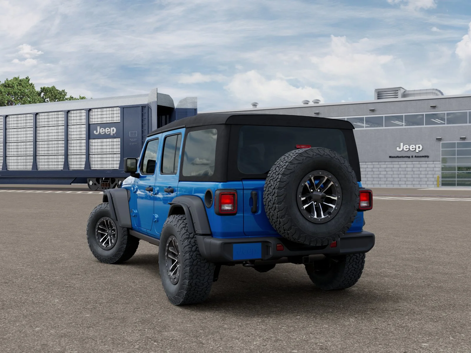 New 2026 Hydro Blue Pearl-Coat Exterior Paint Jeep Willys image 3