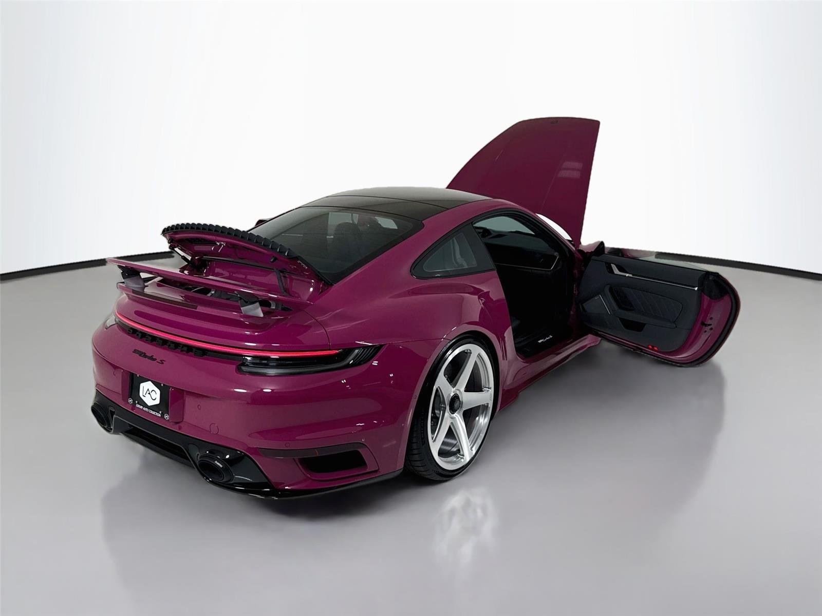 Used 2024 Ruby Star Neo Porsche Turbo S | PCCBs | Front Lift | $60k in options | 21 /22 AG Lux Wheel Setup image 44