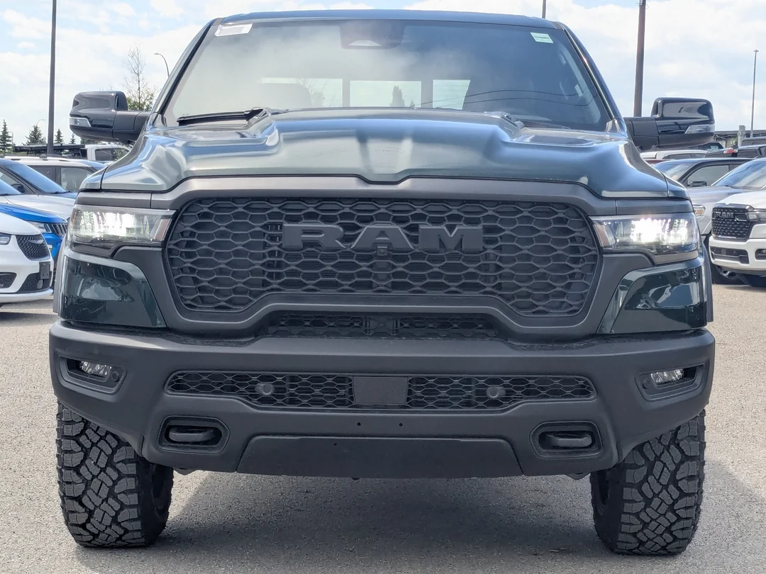 New 2026 Green RAM Rebel - - 5.7L HEMI V8 eTorque - 14.4 Uconnect NAV - Leather Seats - Dual Wireless Charging & More! image 3