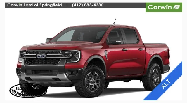 New 2026 Ruby Red Metallic Tinted Clearcoat Ford XLT image 1