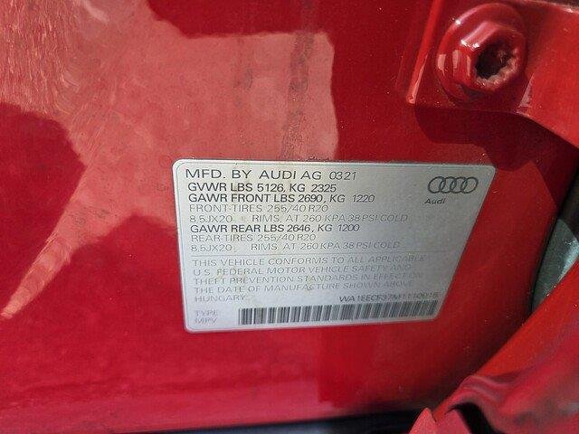 Used 2021 Tango Red Metallic Audi S line Premium Plus image 32