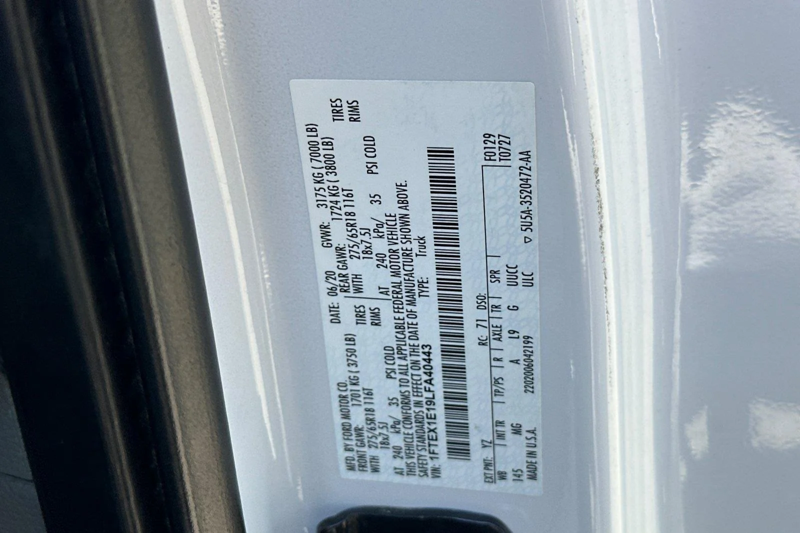 Used 2020 Oxford White Ford XLT image 26
