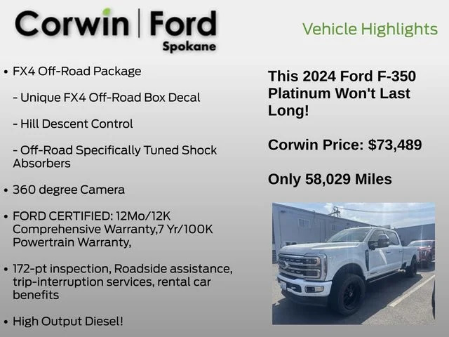 Used 2024 Star White Ford Platinum image 6
