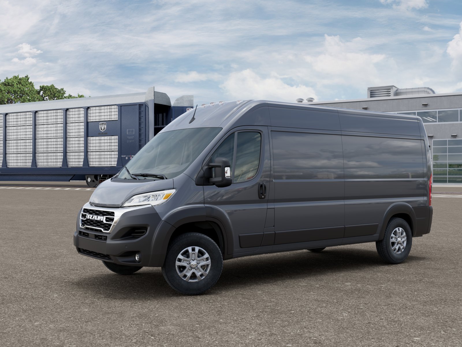 New 2026 Ceramic Gray Clear-Coat Exterior Paint RAM High Roof image 1