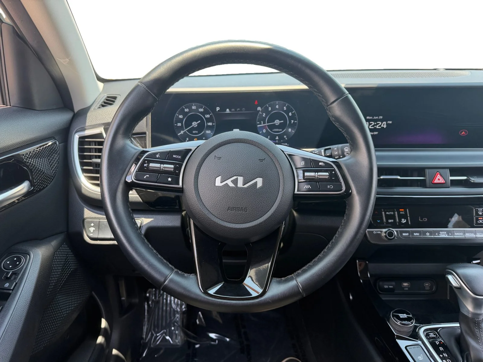 Used 2024 Pluton Blue/Black Roof Kia S image 10