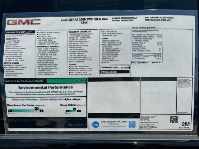 New 2026 Sterling Metallic GMC AT4X image 21