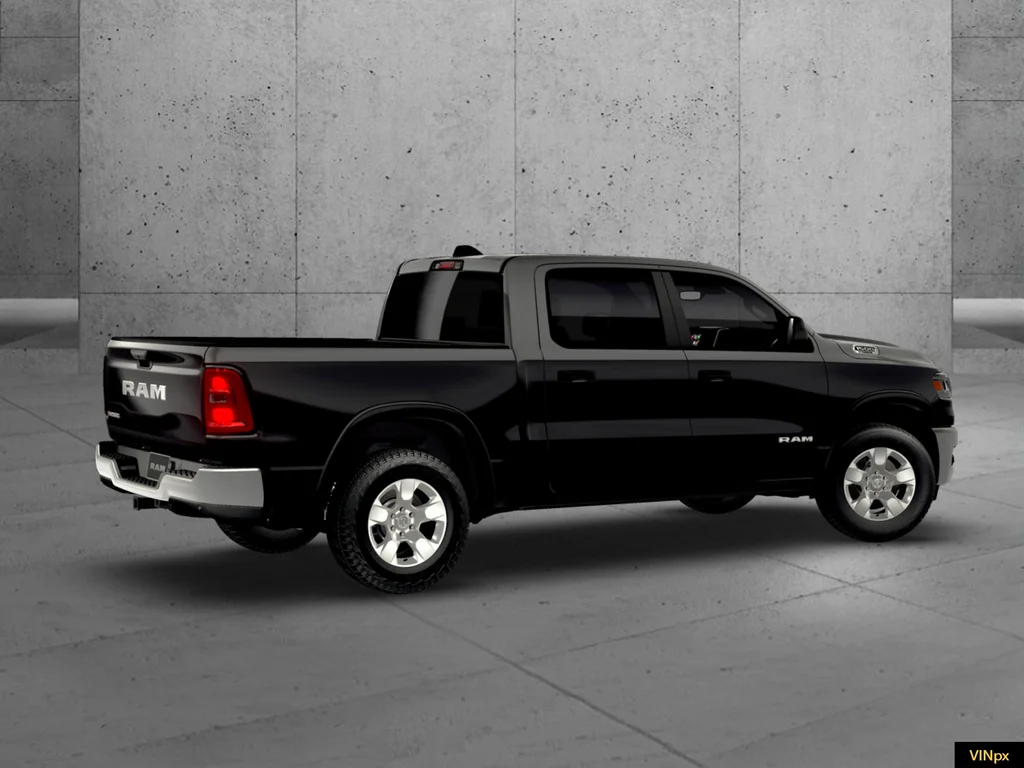 New 2026 Diamond Black Crystal Pearl-Coat Exterior Paint RAM Big Horn/Lone Star image 7