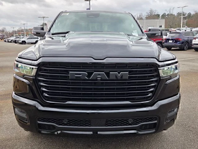 New 2026 Diamond Black Crystal Pearl-Coat Exterior Paint RAM Laramie image 2